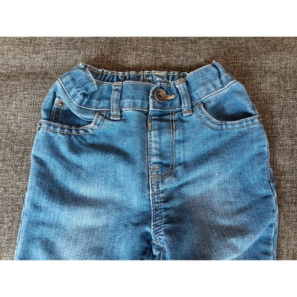 Children's Place 3T Blue jeans baby boot cut pockets Adjustable Waist